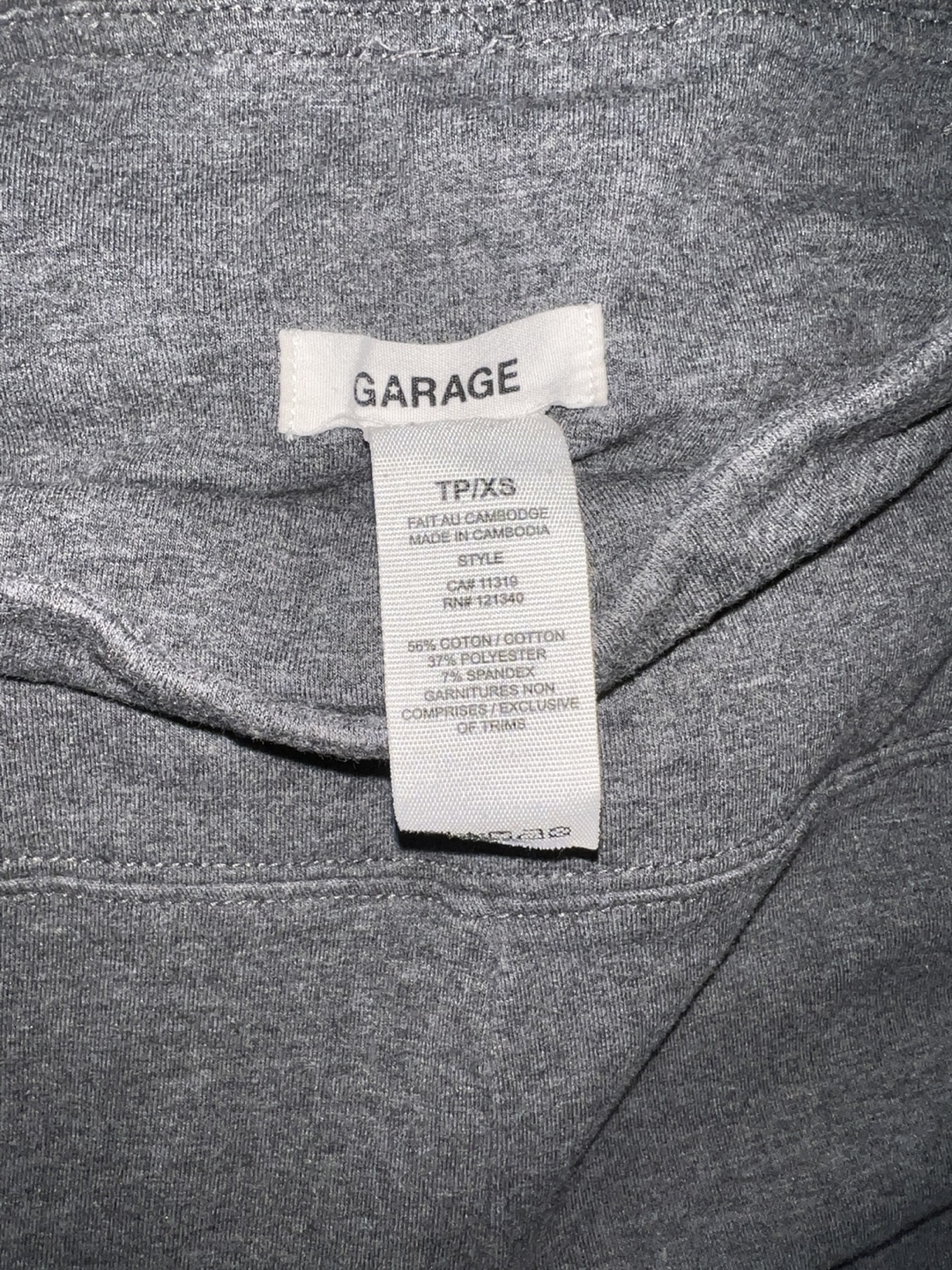 (XS) Garage Charcoal Grey Leggings - photo 2