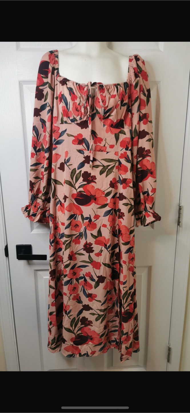 NEW! Sexy V Neck Floral Maxi Dress, Size M - photo 4