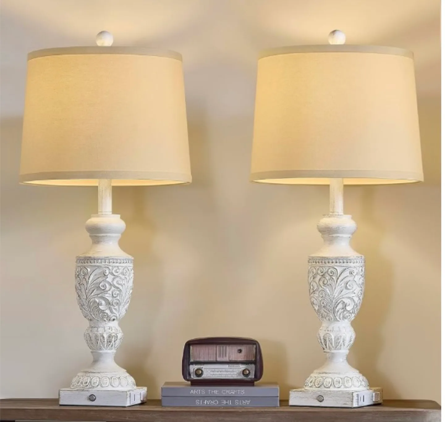 New Farmhouse Table Lamp Set of 2 thumbnail