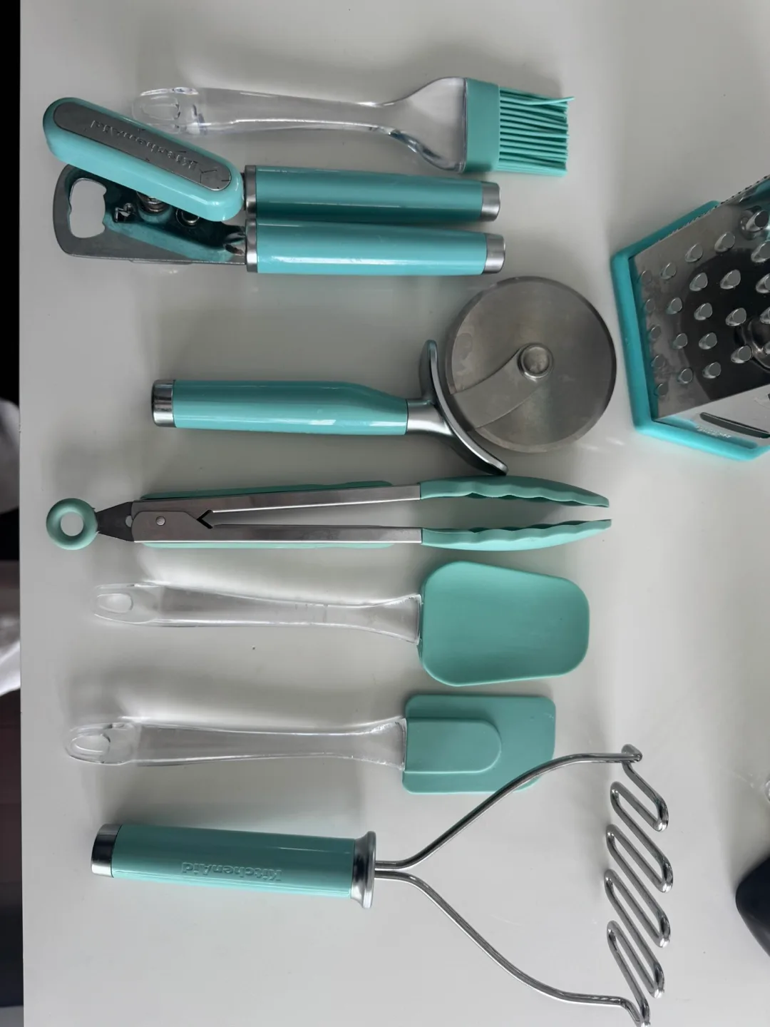 Kitchen gadget set - 8 piece teal/aqua thumbnail