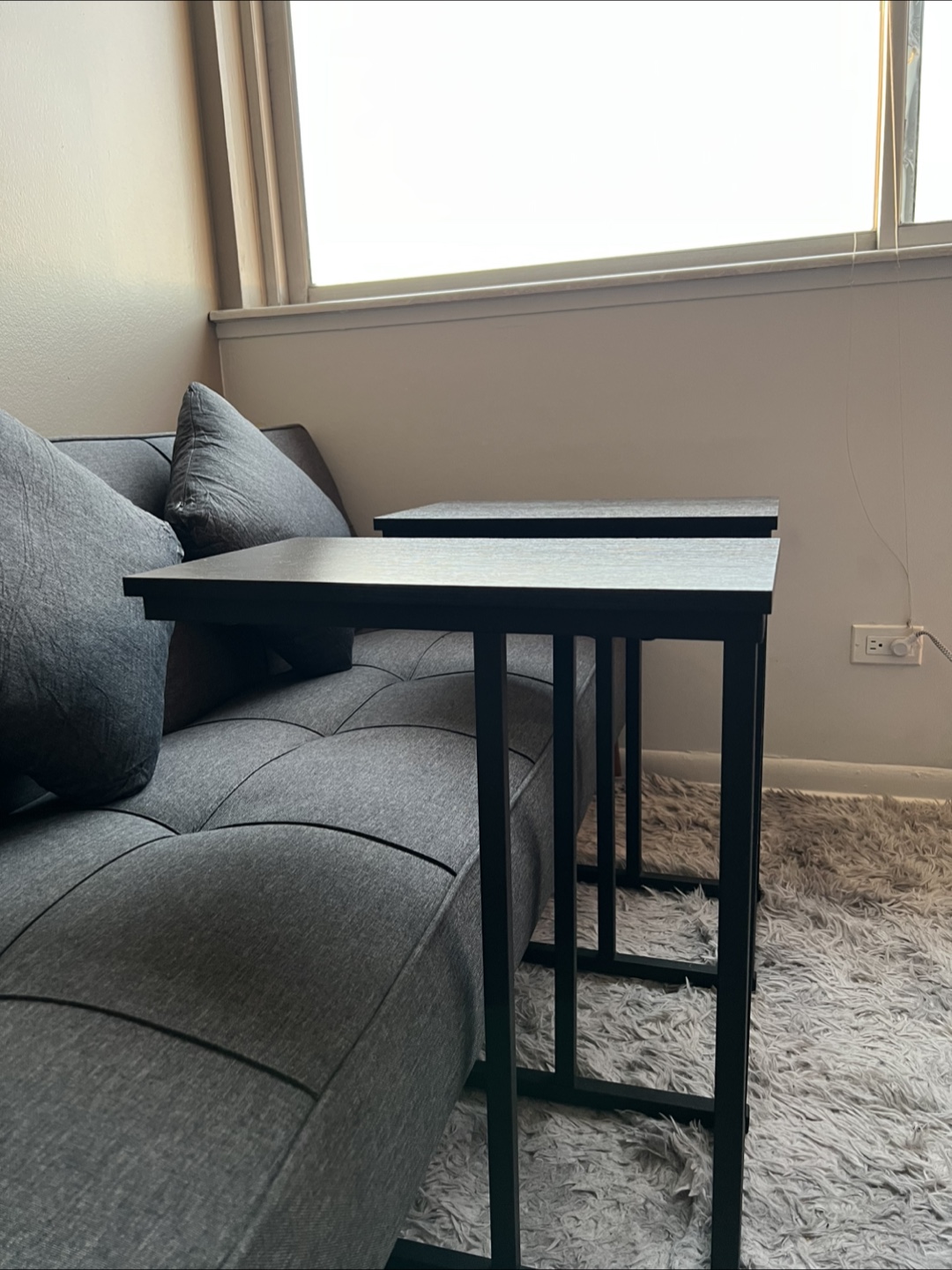 Set of Two Black Side Tables - photo 5