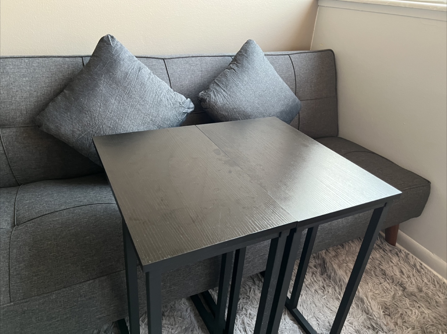 Set of Two Black Side Tables - photo 3
