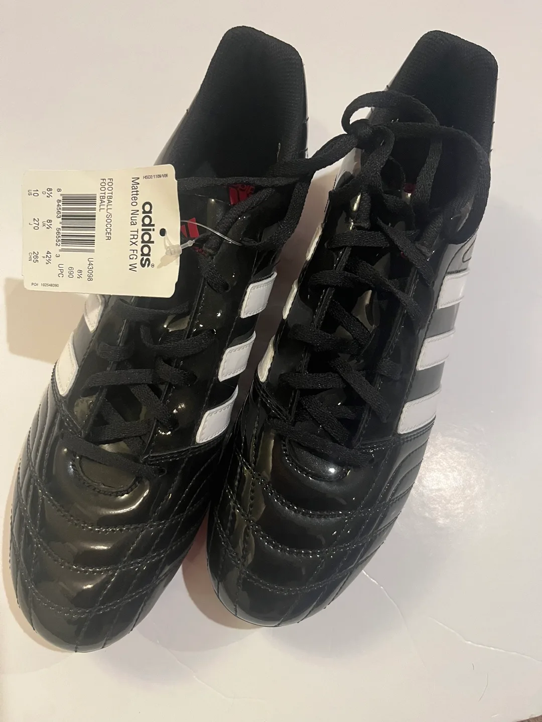 Adidas soccer cleats size 8.5 new thumbnail