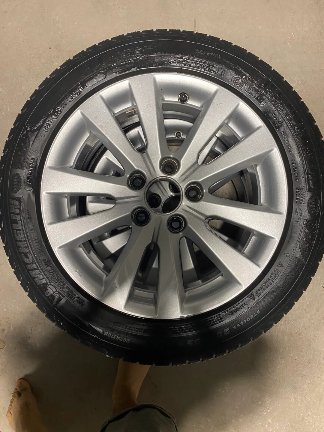 16" Silver Alloy Winter Tire & Rim image indicator(3)