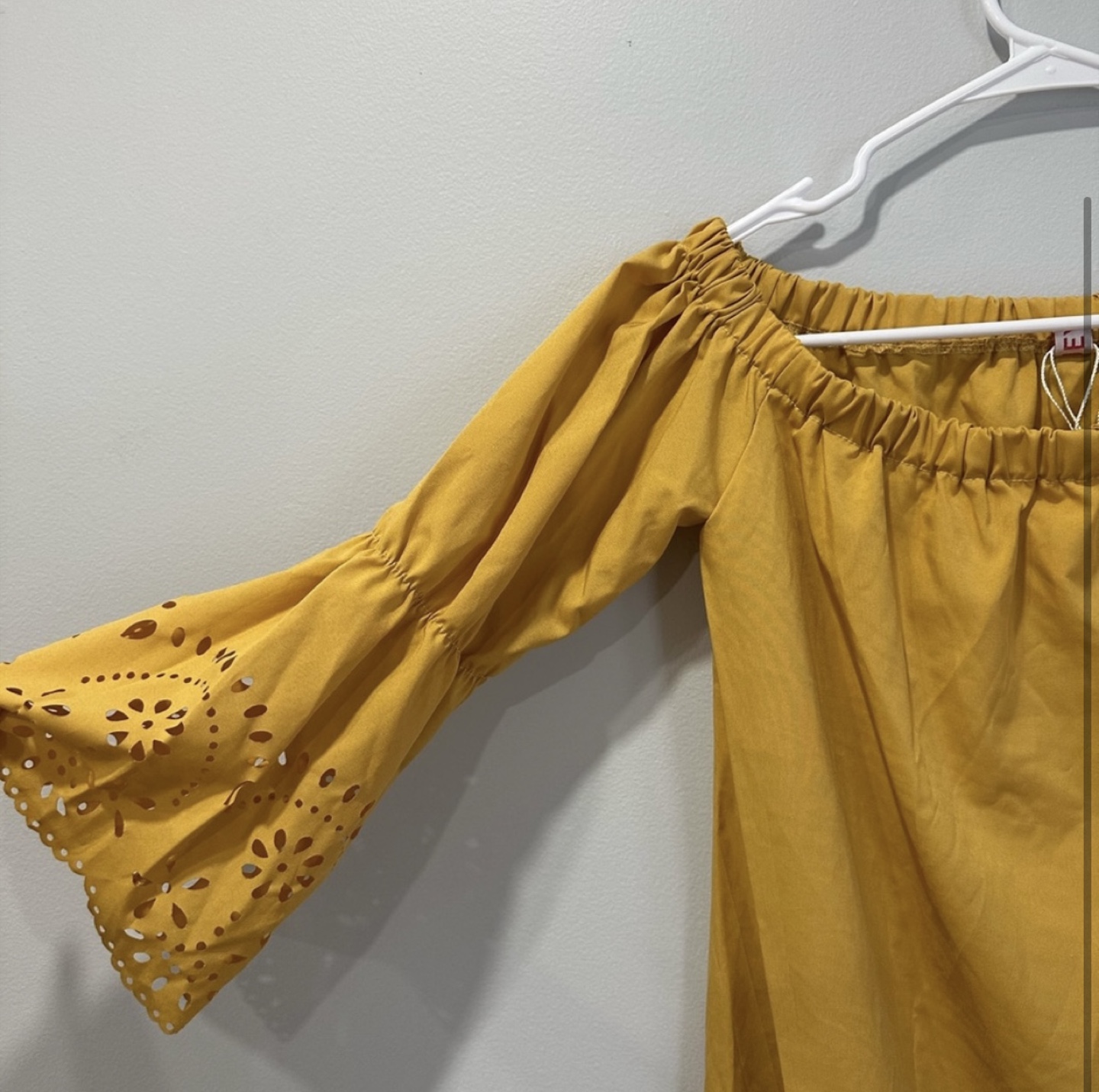 Jey Kay Off-Shoulder Yellow Dress size M - photo 3