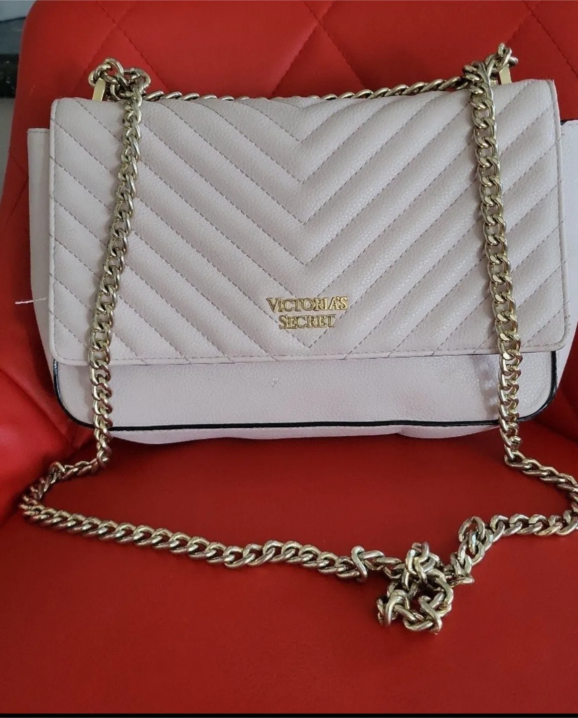 Victoria's Secret Pink Quilted Chain Bag thumbnail