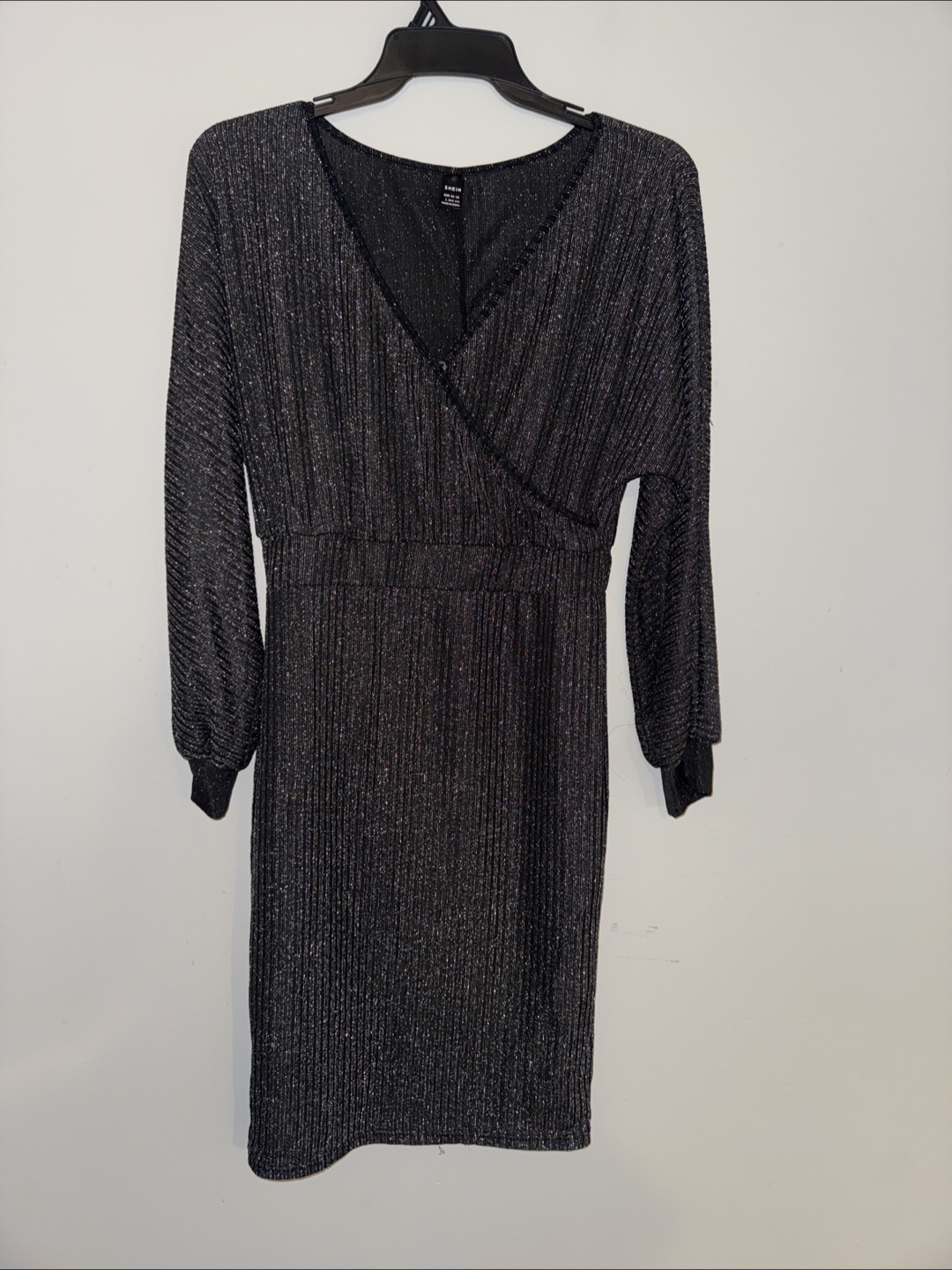 Silver Sparkle Mini Dress