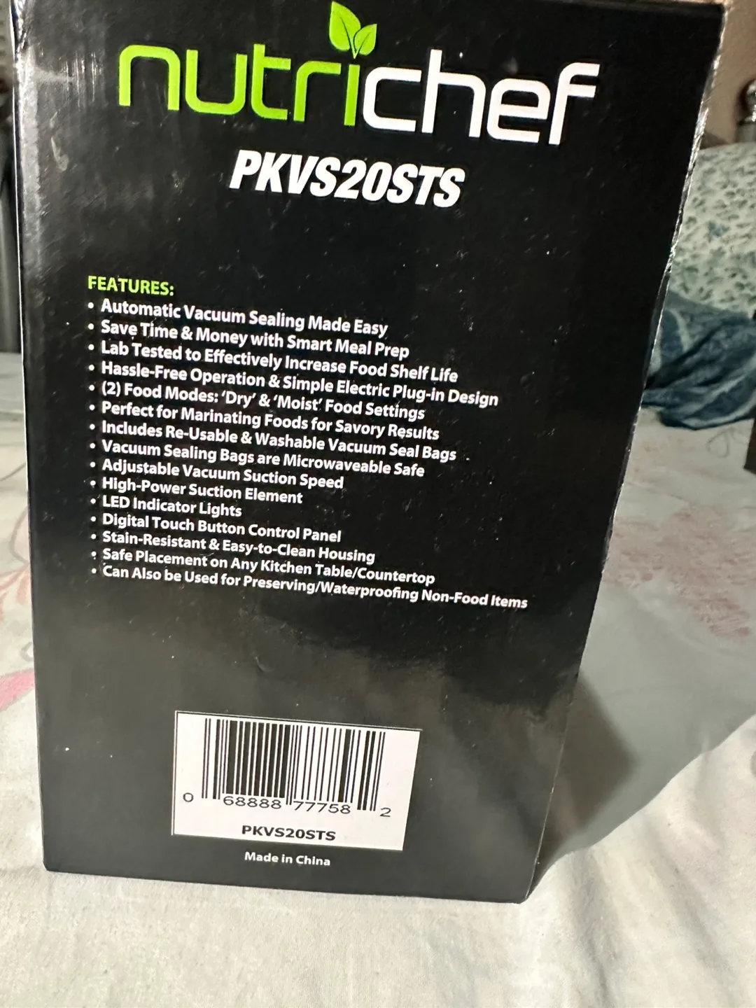 🧡 NutriChef Vacuum Sealer PKVS20STS - Brand New in Box image indicator(2)