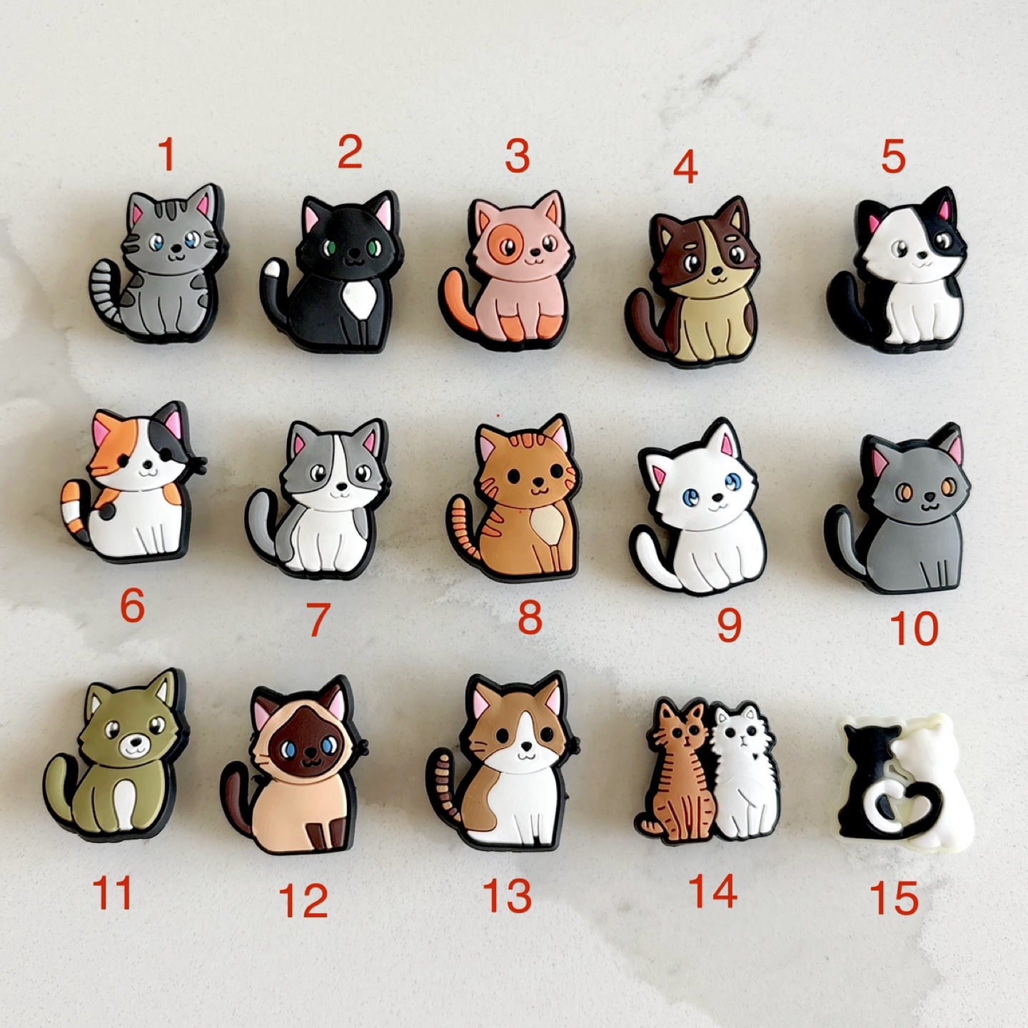 Cute cat jibbitz, brand new crocs charms, shoe pins 🧡 - photo 2
