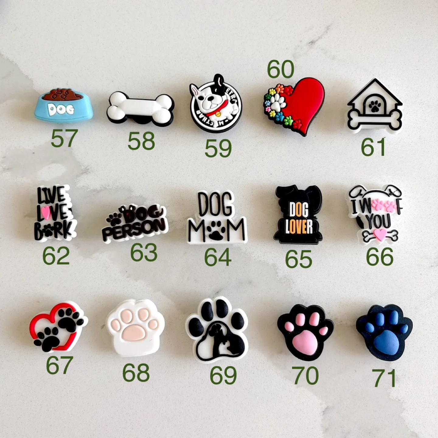 Cute dog jibbitz, brand new crocs charms, shoe pins, clog charms image indicator(3)