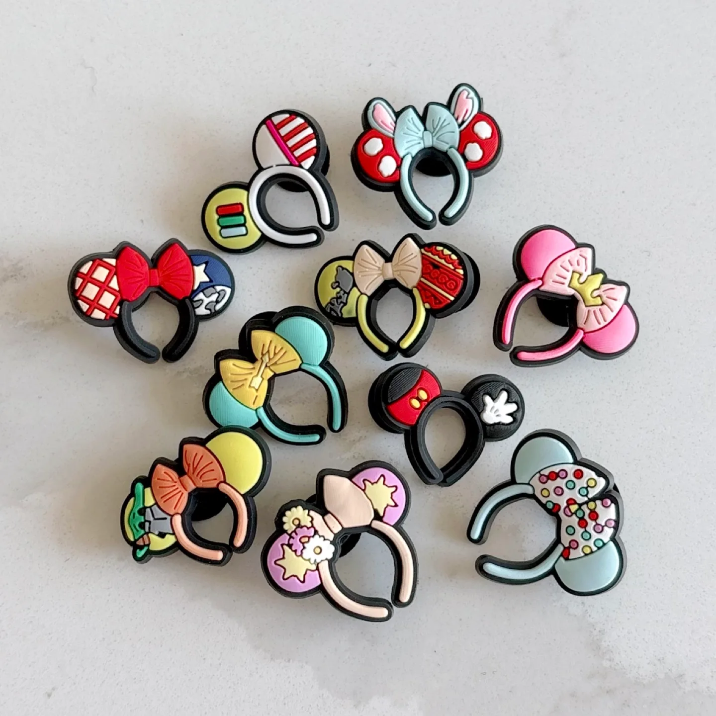 Mickey & Minnie Mouse headband jibbitz, brand new crocs charms thumbnail
