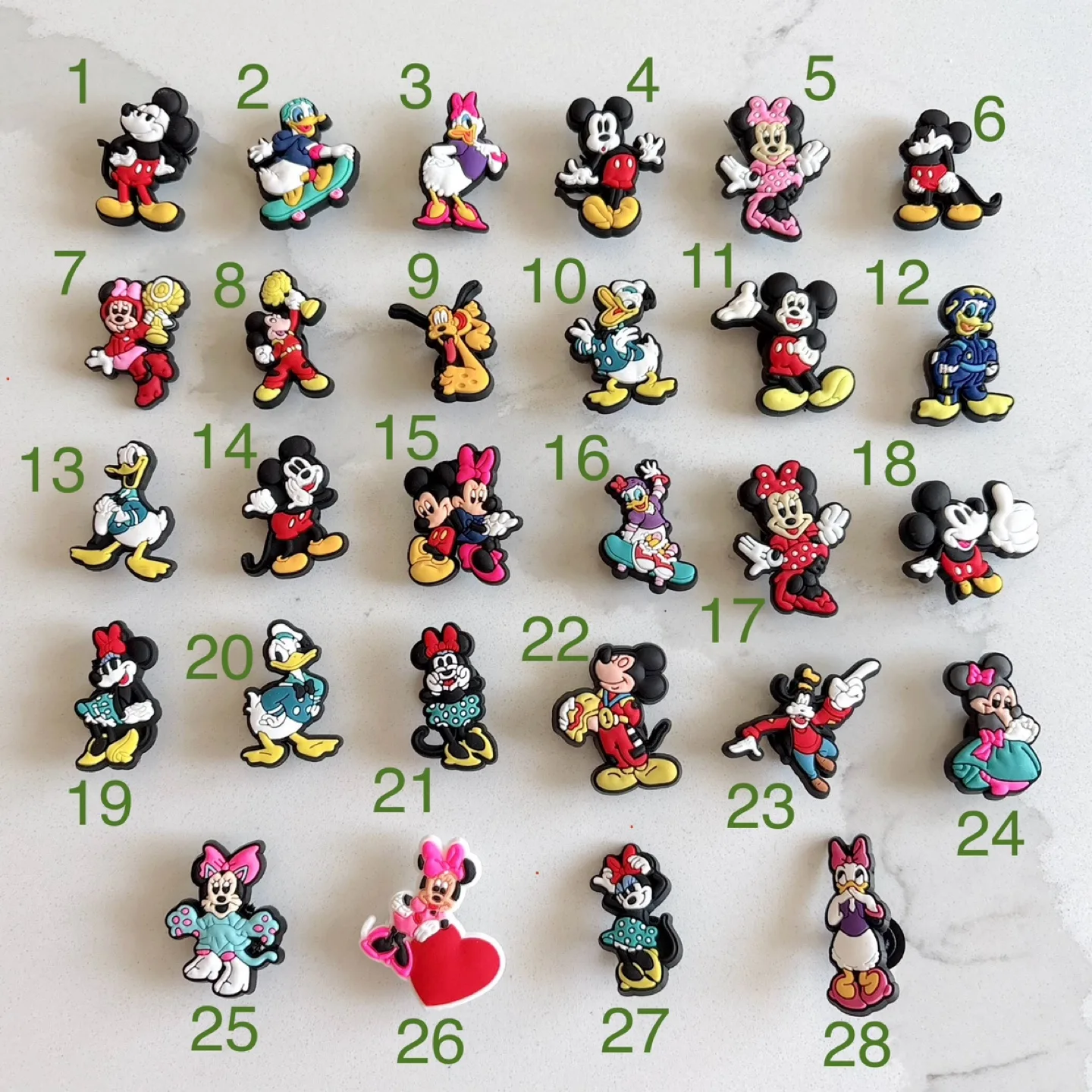 Mickey & friends jibbitz, brand new crocs charms, shoe pins image indicator(2)