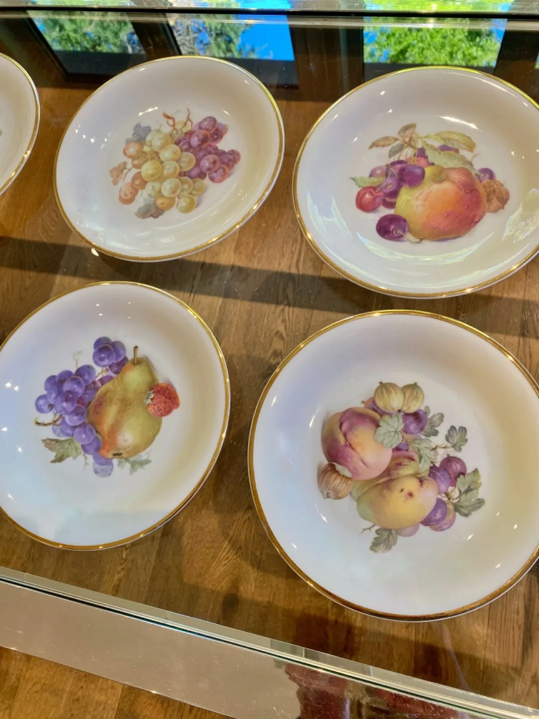 Schwarzenhammer Germany VINTAGE 7.5”Fruit Dessert Plates image indicator(4)