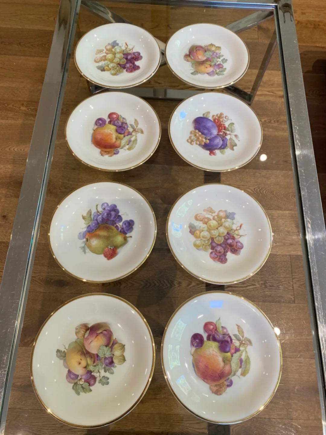 Schwarzenhammer Germany VINTAGE 7.5”Fruit Dessert Plates image indicator(5)