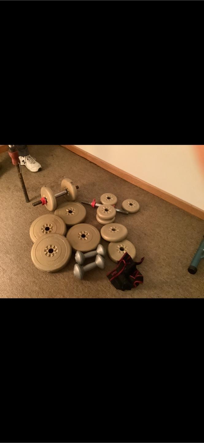 Weight Set with Barbells