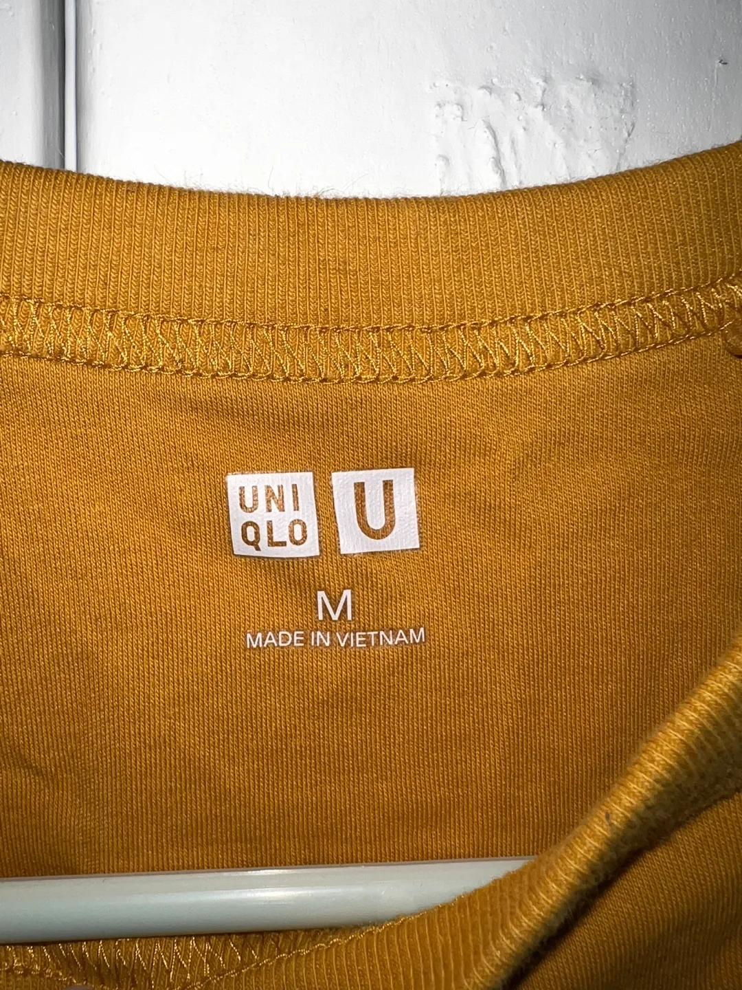 (M)Uniqlo Mustard Yellow T-Shirt image indicator(2)