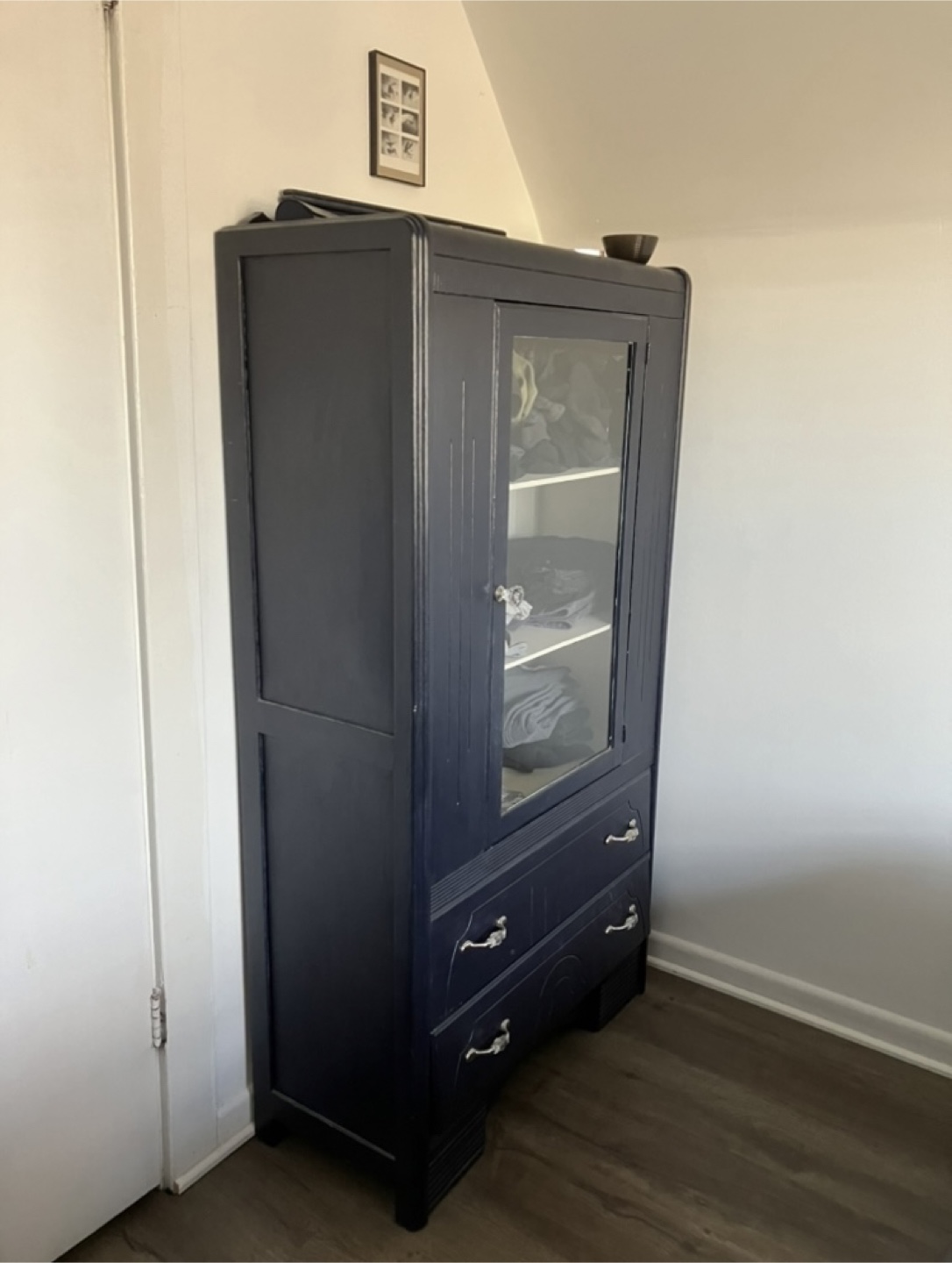 Painted wooden cabinet (bureau)
