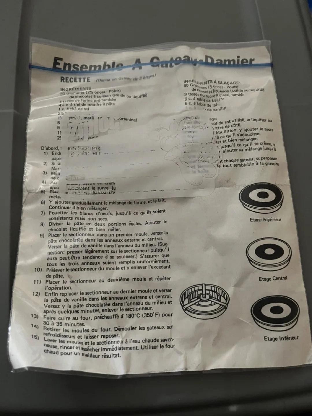 🧡Vintage Chef Bordeau Checkerboard Cake Pan Set image indicator(4)