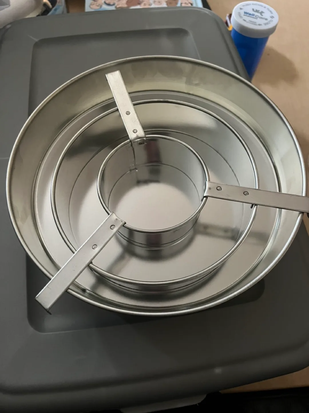 🧡Vintage Chef Bordeau Checkerboard Cake Pan Set image indicator(2)