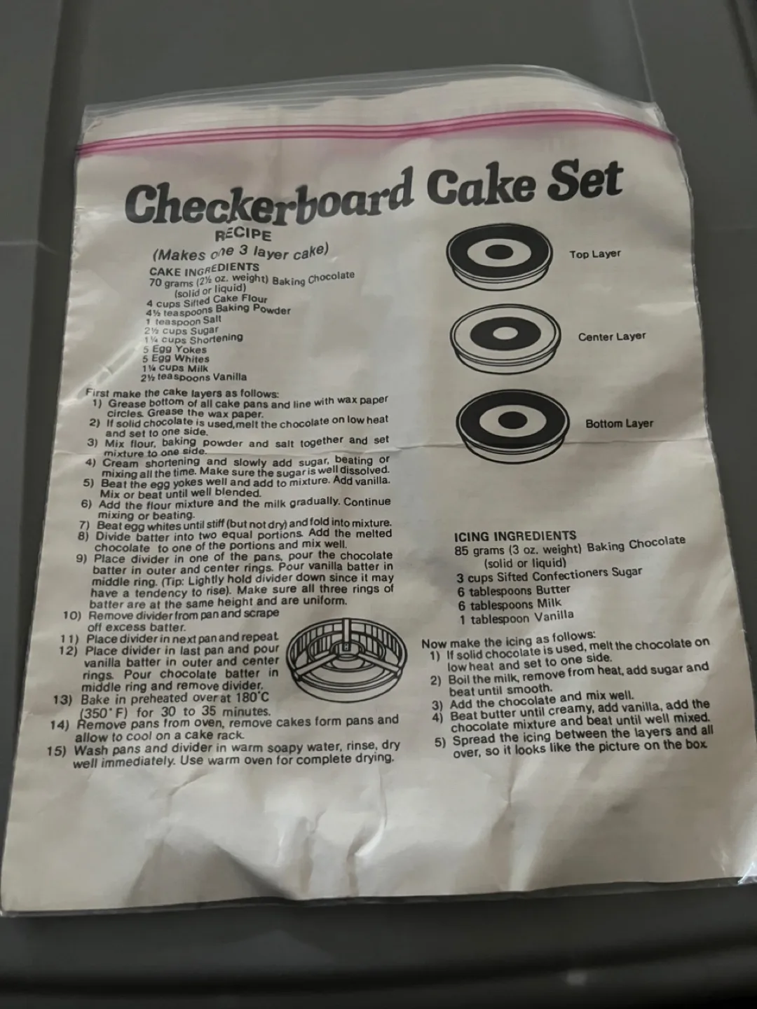 🧡Vintage Chef Bordeau Checkerboard Cake Pan Set image indicator(3)