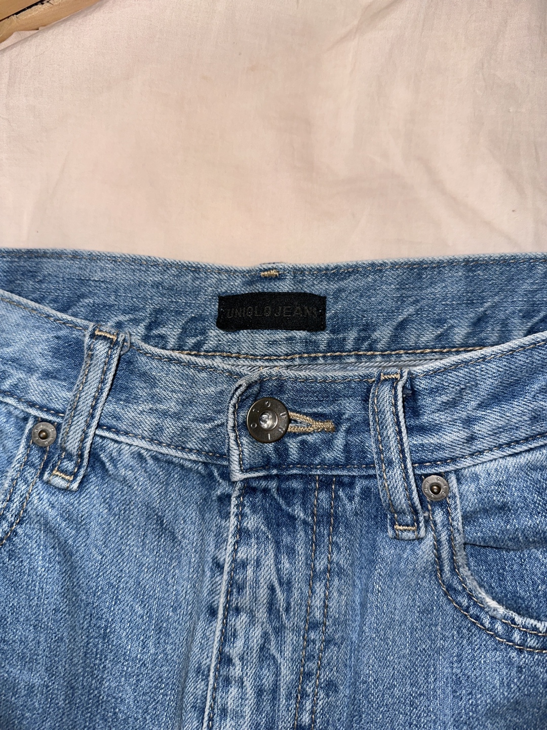 Uniqlo Jeans - Distressed Light Wash Denim