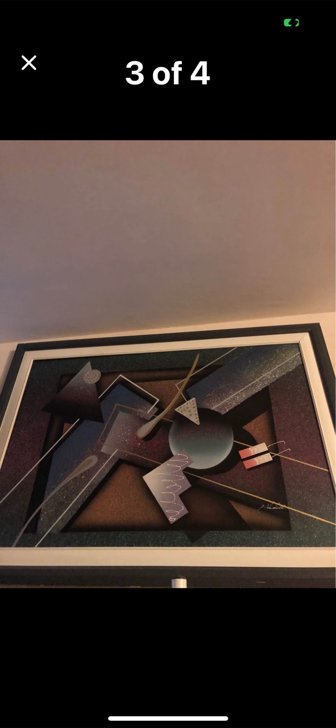 Framed Abstract Art Print - photo 2