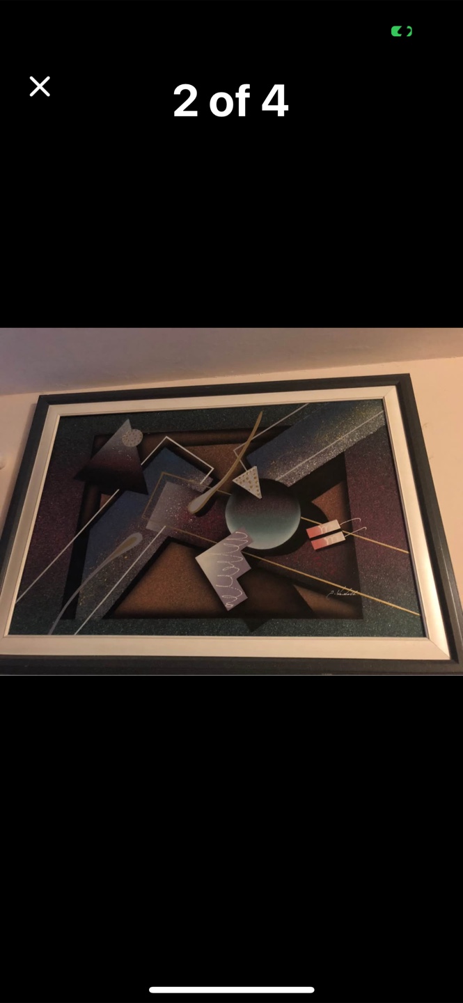 Framed Abstract Art Print - photo 3