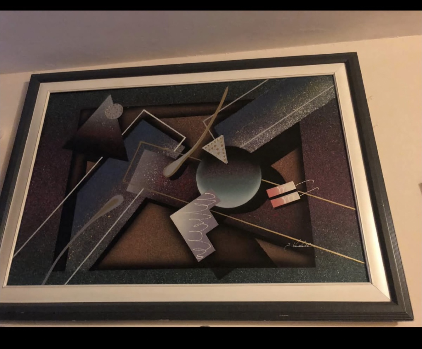 Framed Abstract Art Print - photo 4