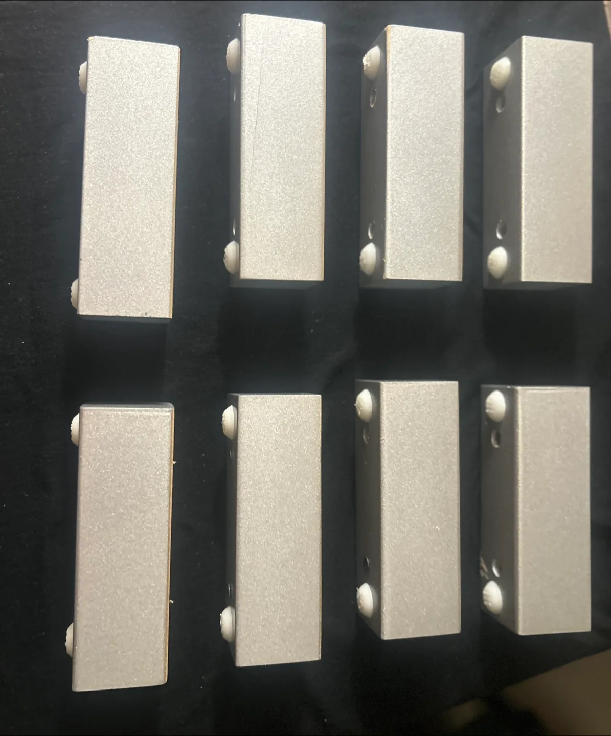 Set of 8 Silver Sofa/Sectional Legs (6”x2”x2”) image indicator(2)