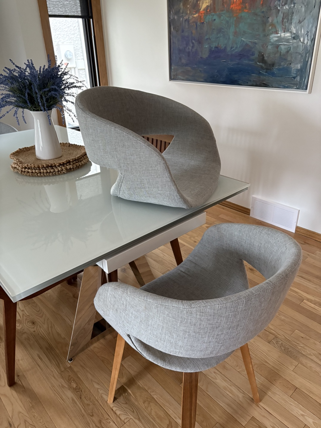 Two Kerber Upholstered Arm Chairs - photo 4