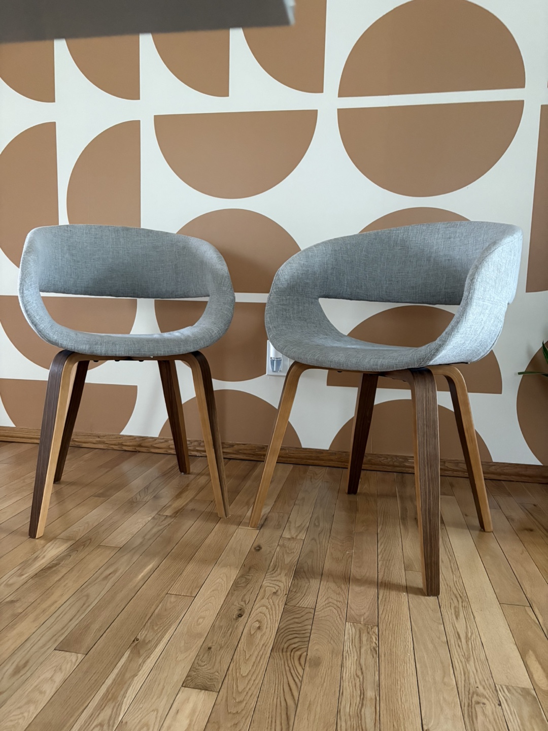 Two Kerber Upholstered Arm Chairs