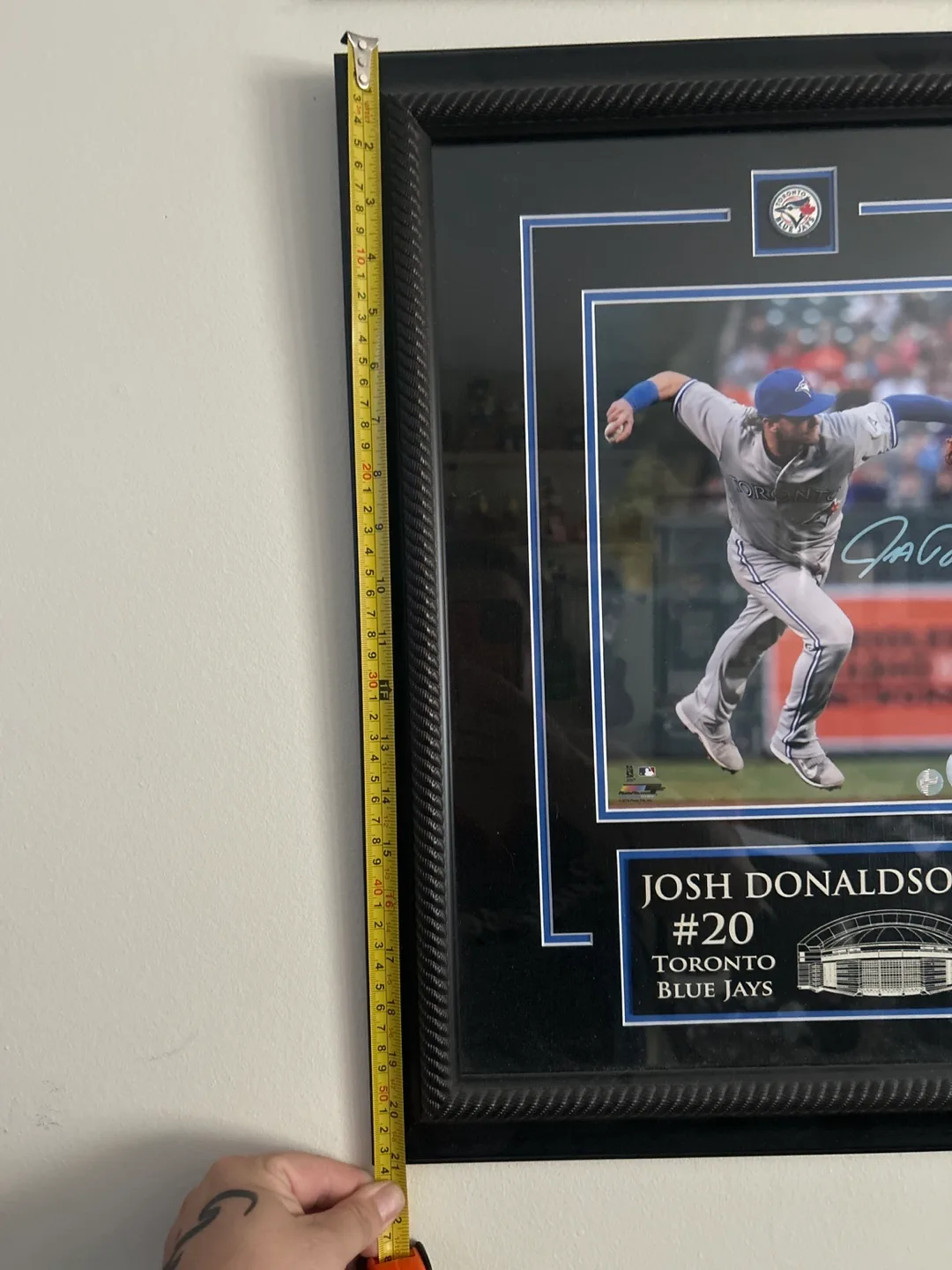 Framed Josh Donaldson Toronto Blue Jays Autographed Photo image indicator(2)