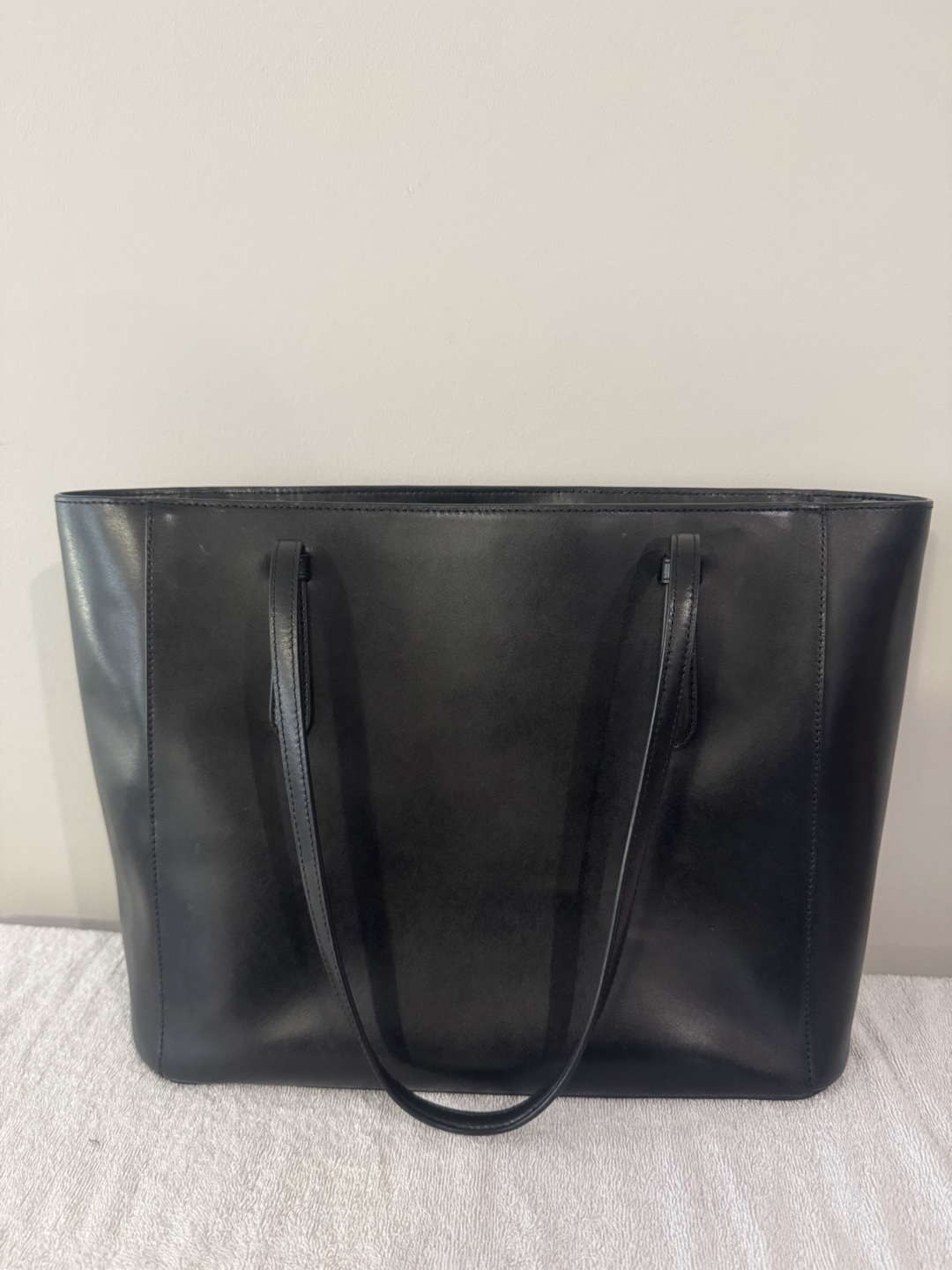 Kate Spade New York Black Leather Tote Bag