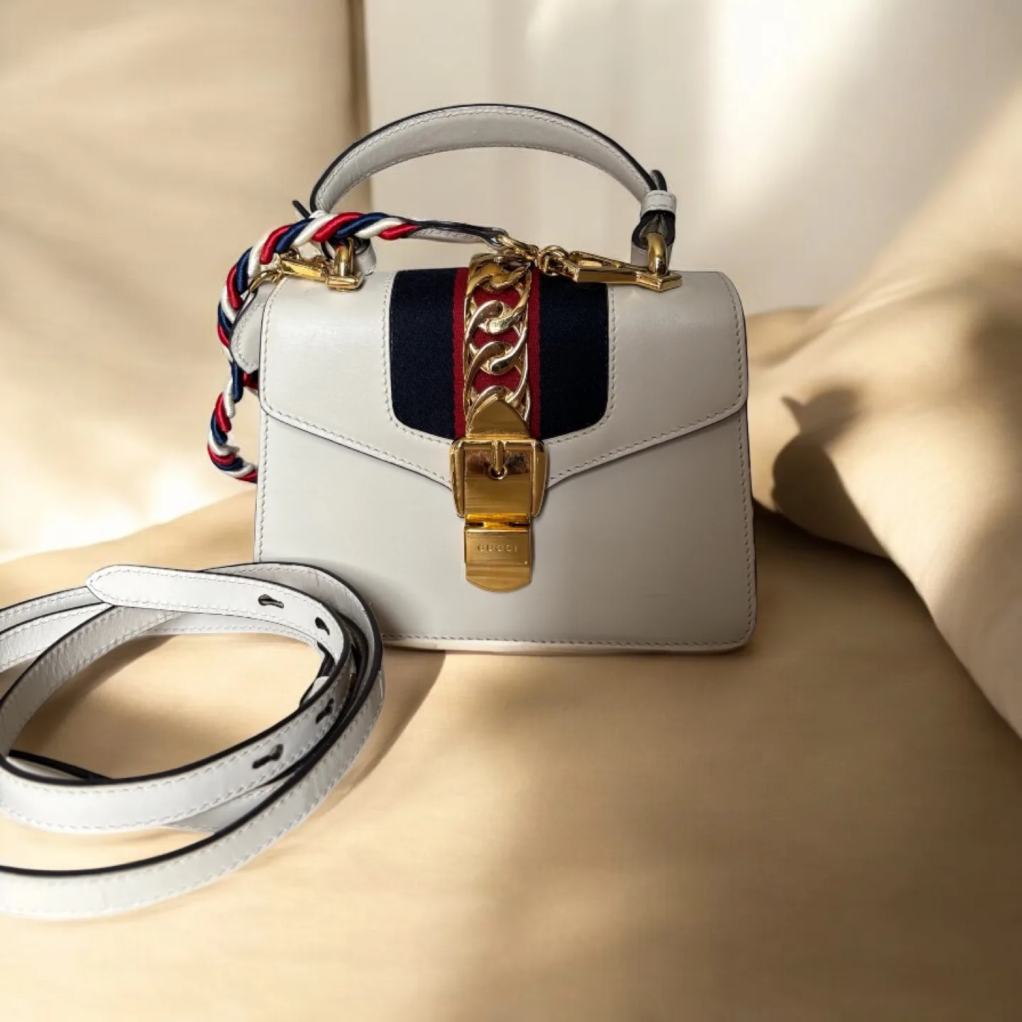 Gucci Sylvie Mini Top Handle Bag thumbnail