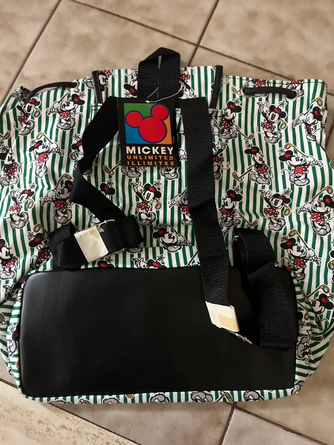 Vintage Mickey Minnie Mouse Backpack - NEW image indicator(4)