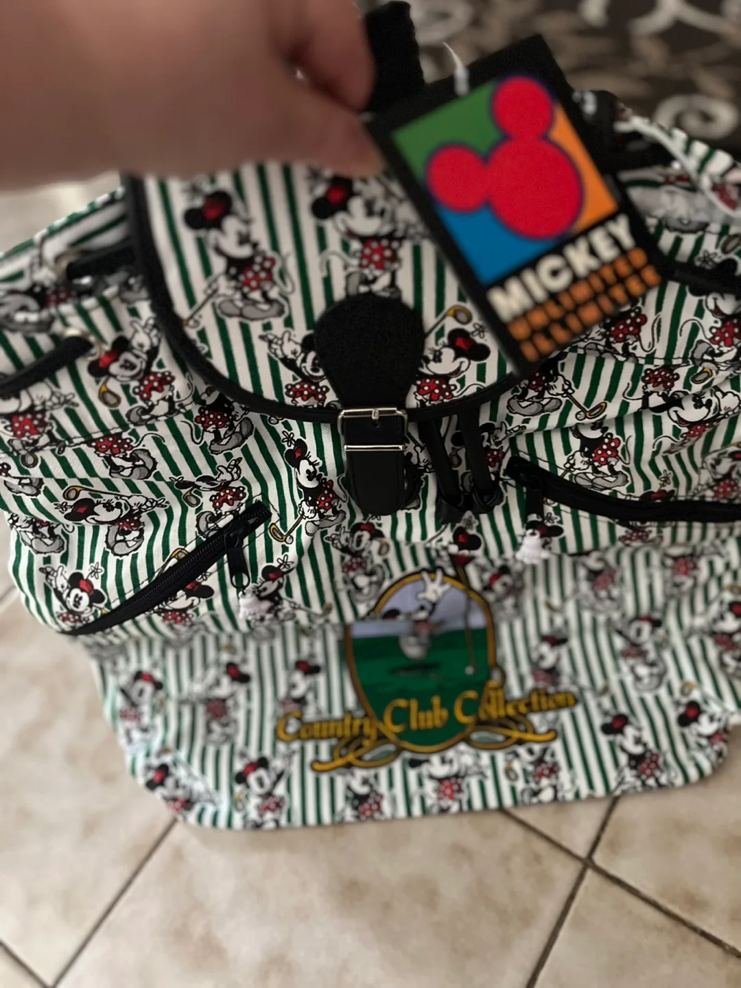 Vintage Mickey Minnie Mouse Backpack - NEW image indicator(6)