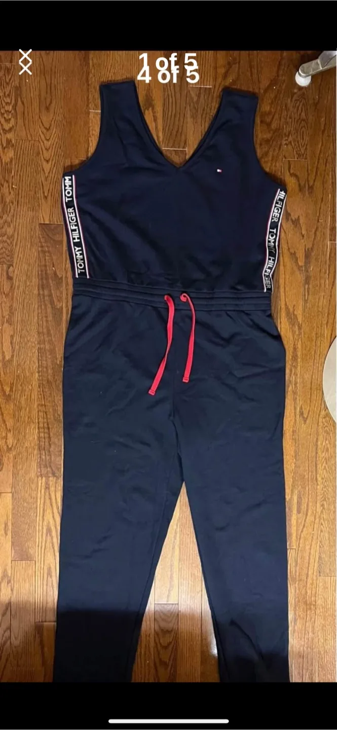 Tommy Hilfiger V-Neck Jumpsuit thumbnail
