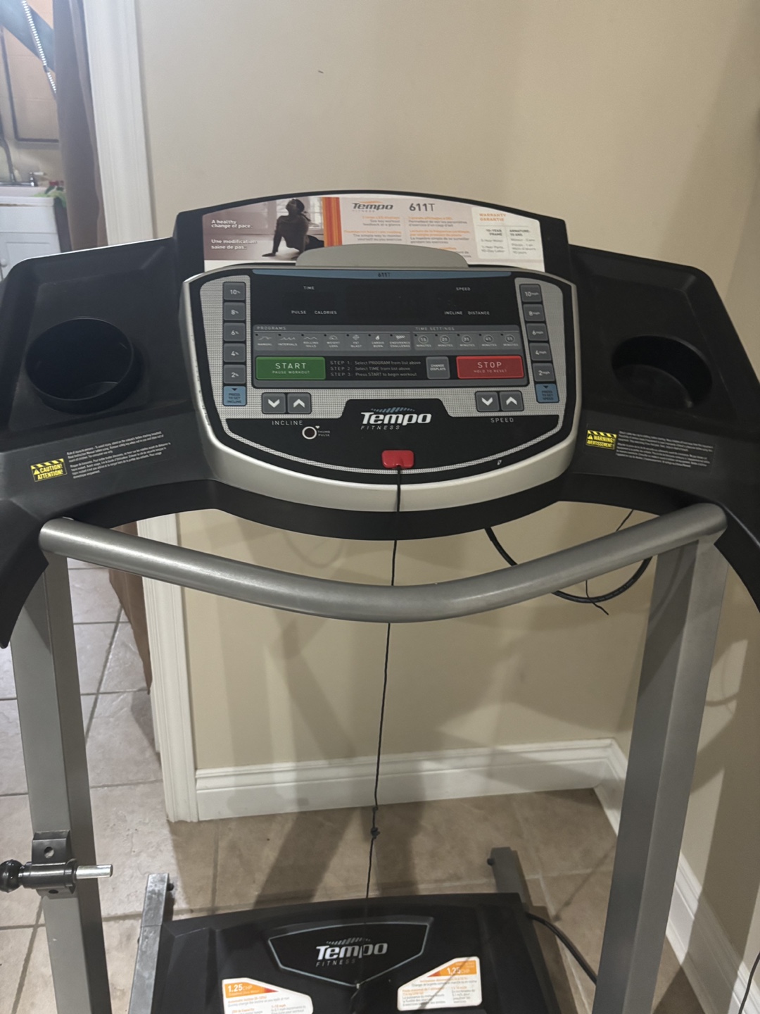 Tempo Fitness T611T Treadmill - photo 2