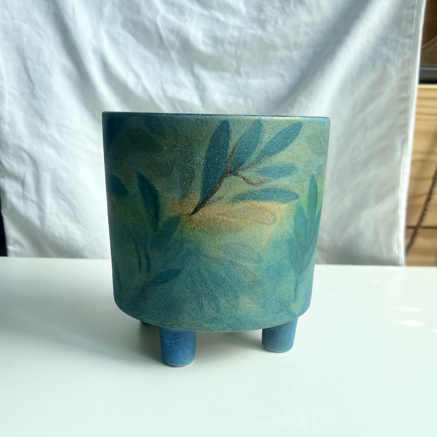Unique Hand-painted Plant Pot - photo 3