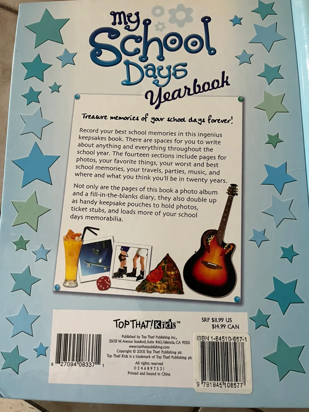 NEW -School Days Yearbook - with multiple storage pockets image indicator(6)