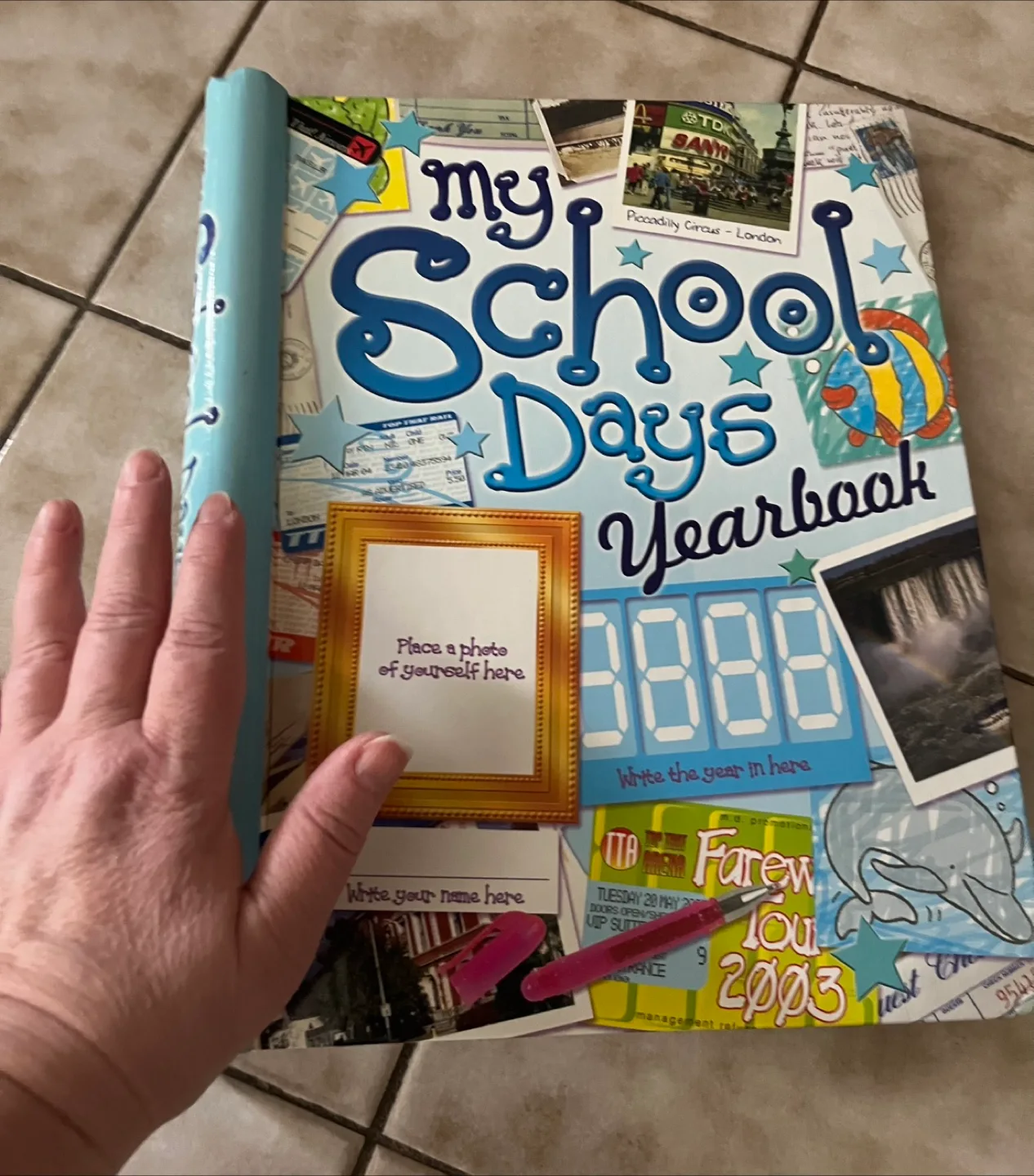 NEW -School Days Yearbook - with multiple storage pockets image indicator(2)