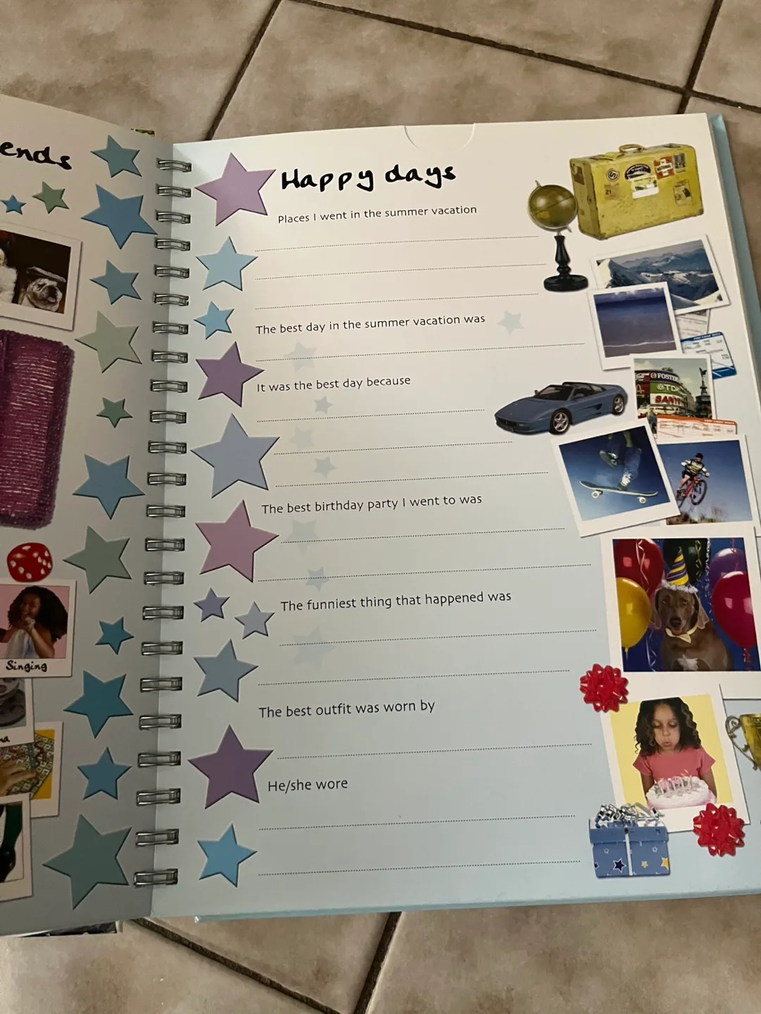NEW -School Days Yearbook - with multiple storage pockets image indicator(5)