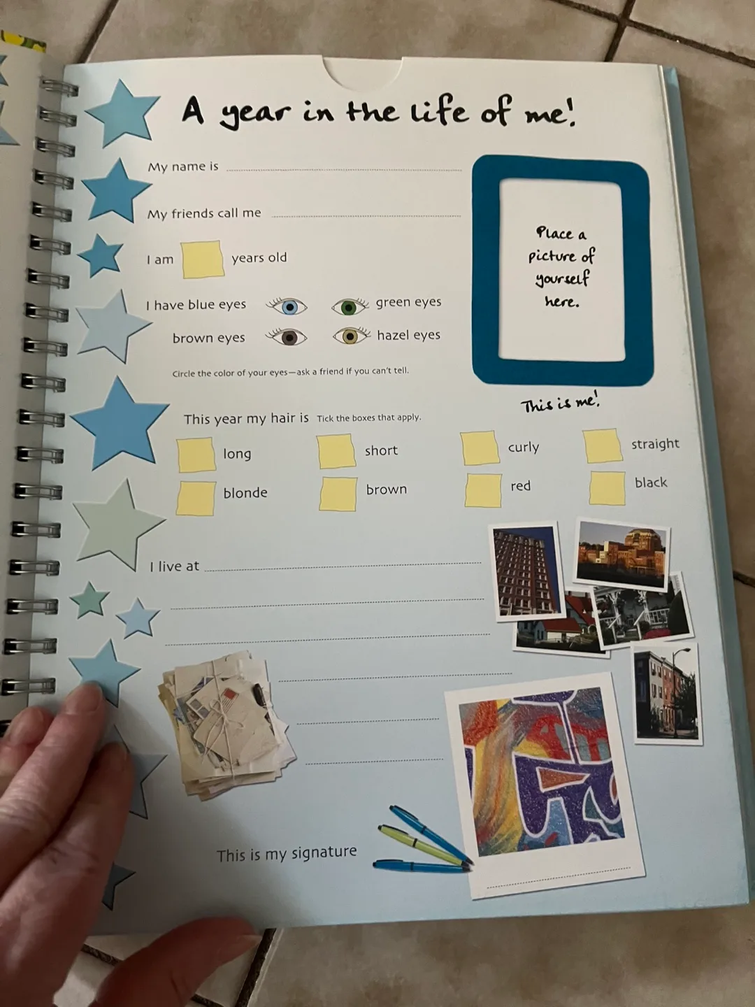 NEW -School Days Yearbook - with multiple storage pockets image indicator(4)