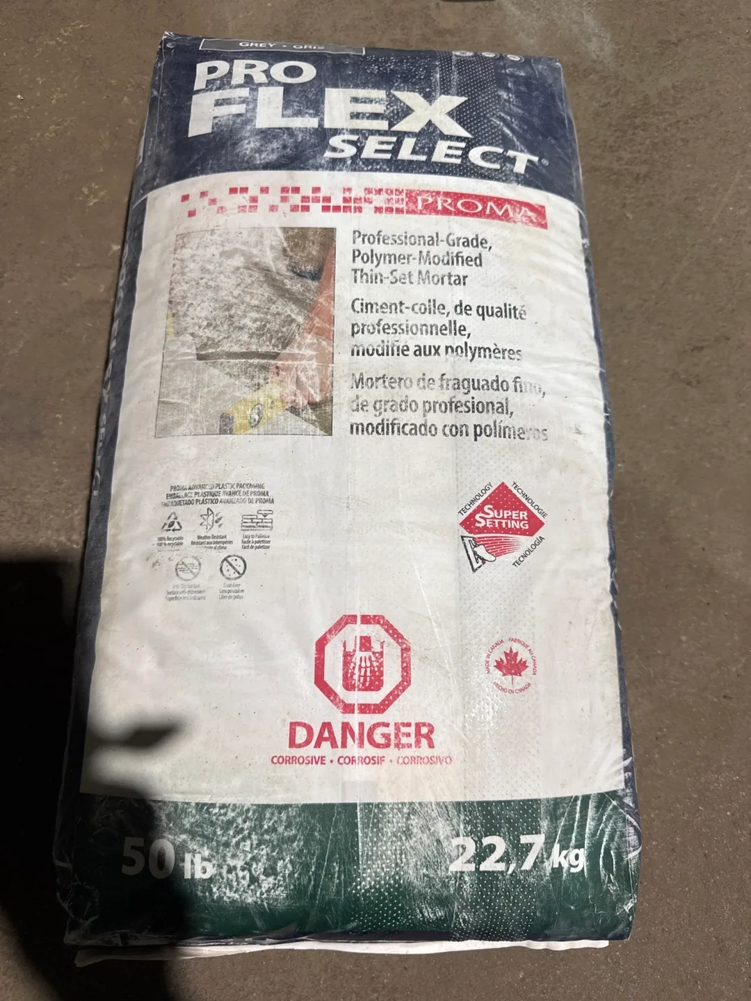 Proma Pro Flex Select Polymer-Set Mortar - 50lb bag thumbnail