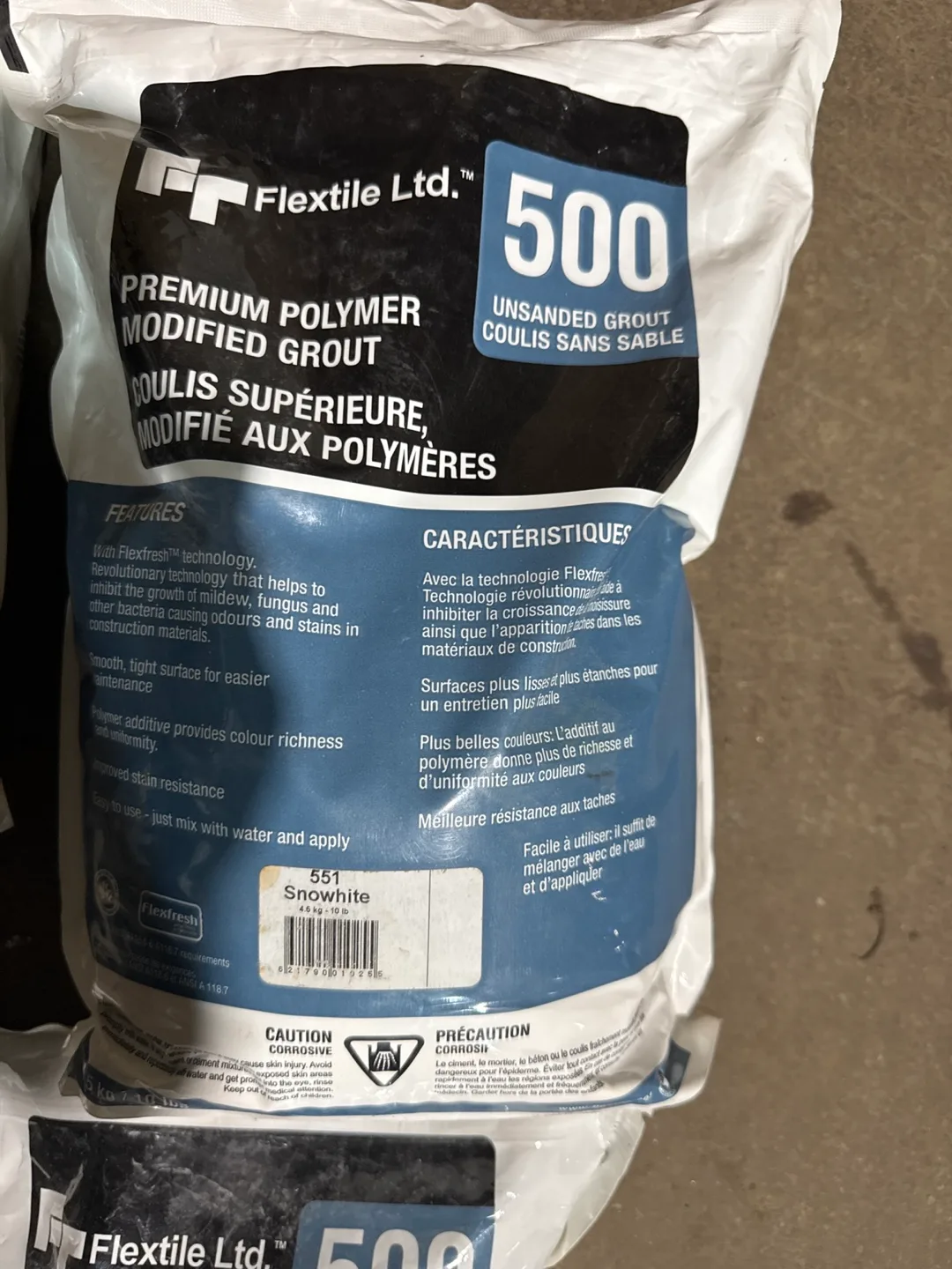 Flextile Ltd 500 Unsanded Grout - Snowhite thumbnail