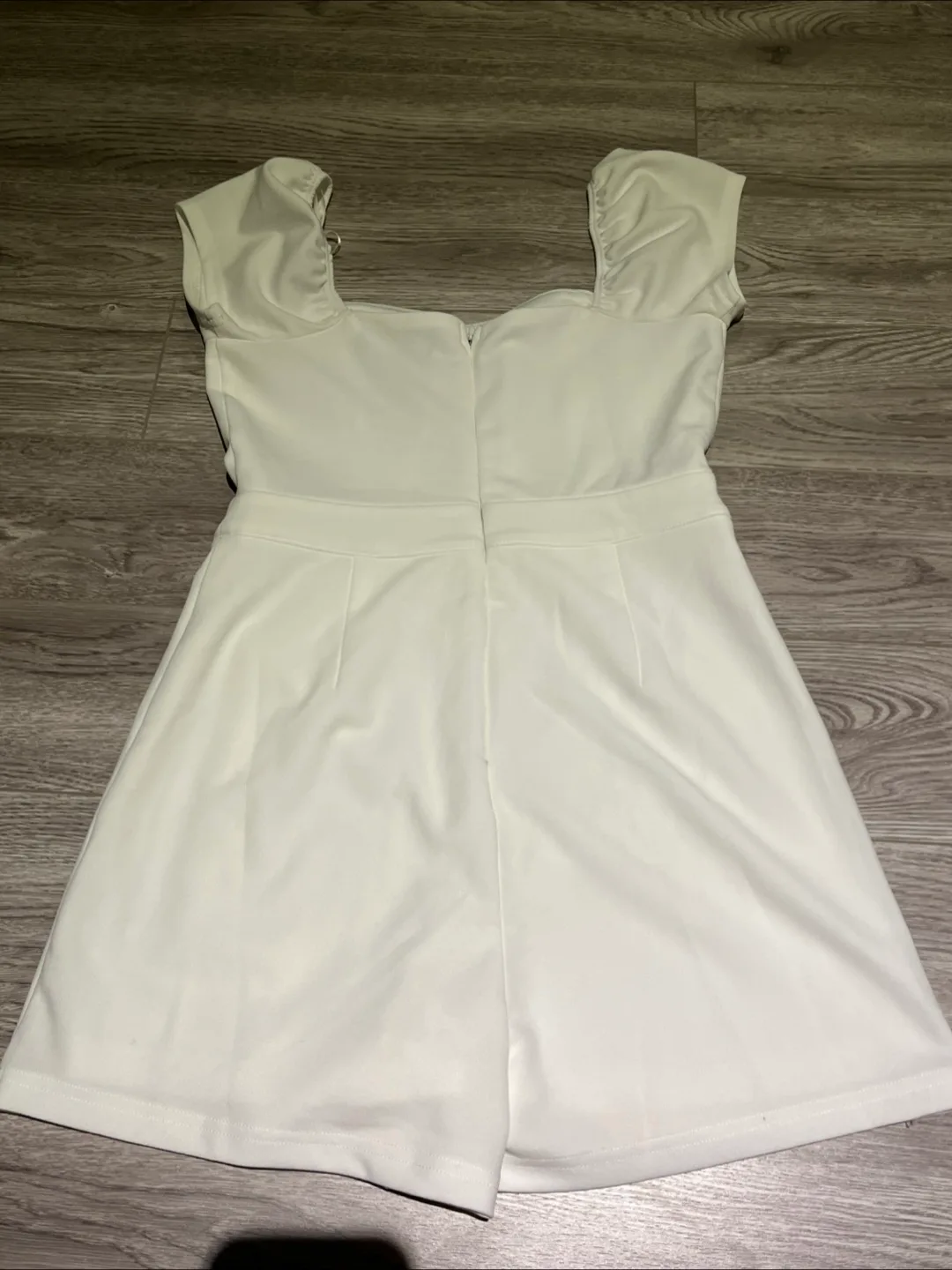 White Lulu's Square Neck Mini Dress Size Small image indicator(2)