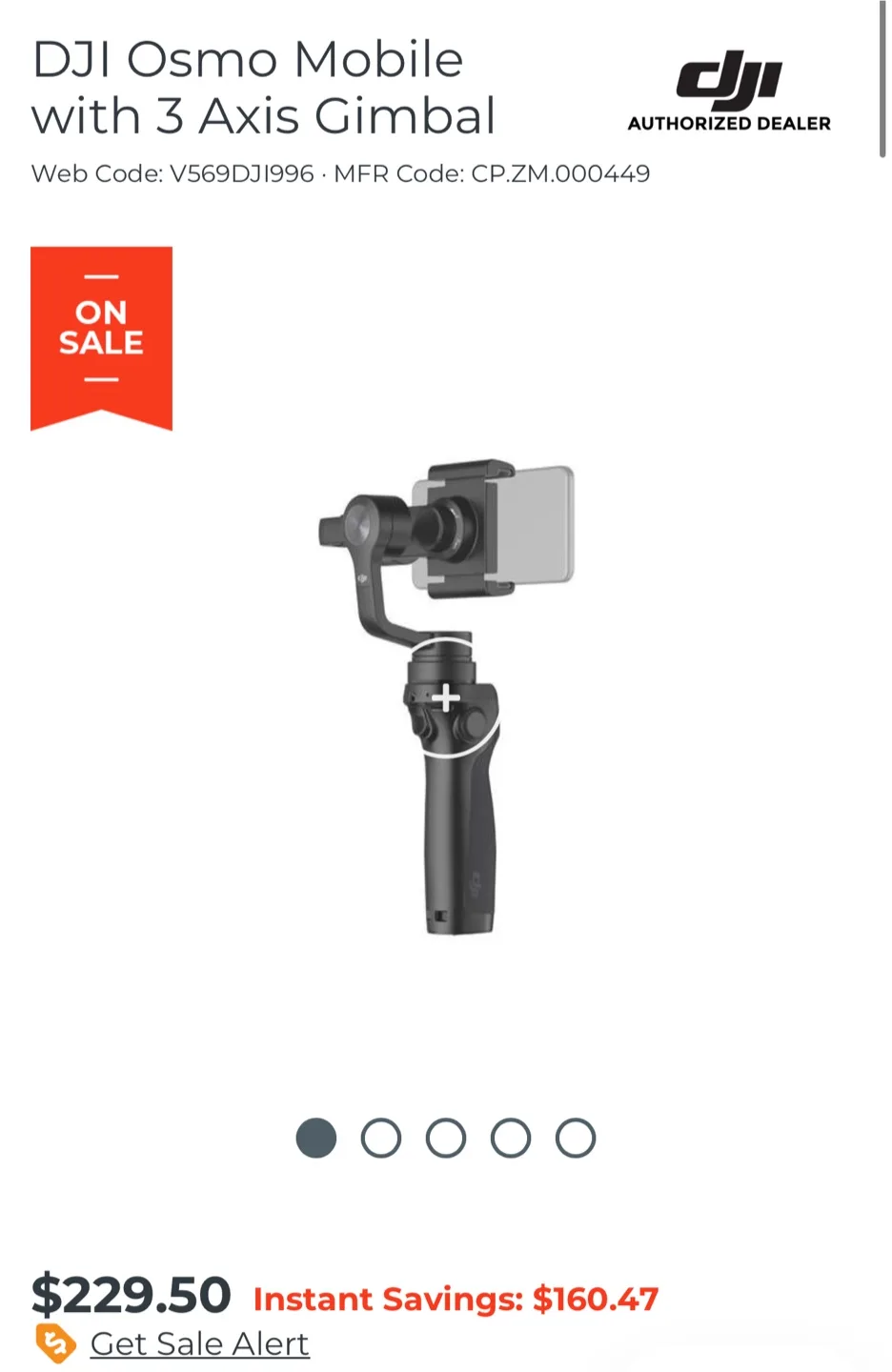 DJI Osmo Mobile Gimbal Stabilizer image indicator(6)