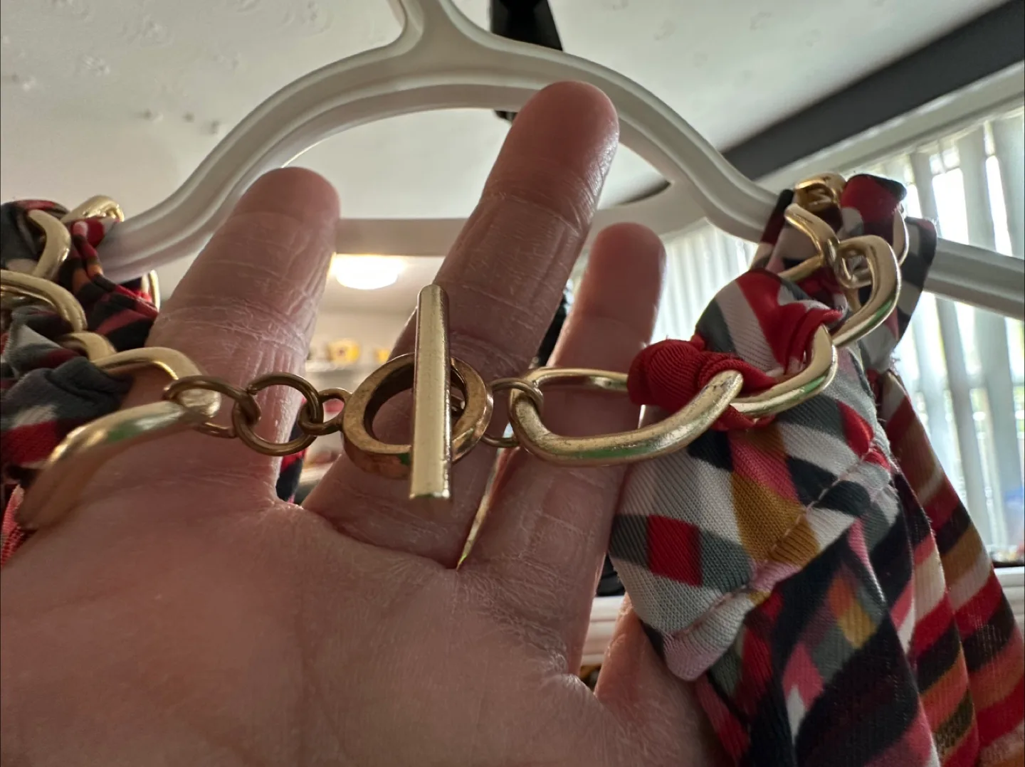 Kalie Women's Size Medium Halter Neck Chain Detail Midi Dress image indicator(4)