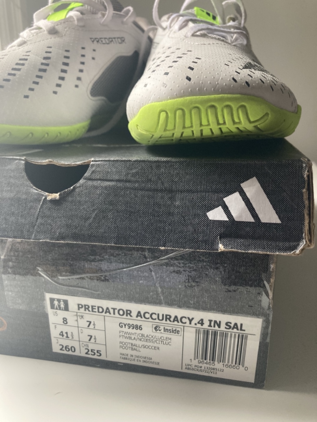 Adidas Predator Accuracy.4 Indoor Soccer Shoes - Size 8 - photo 2