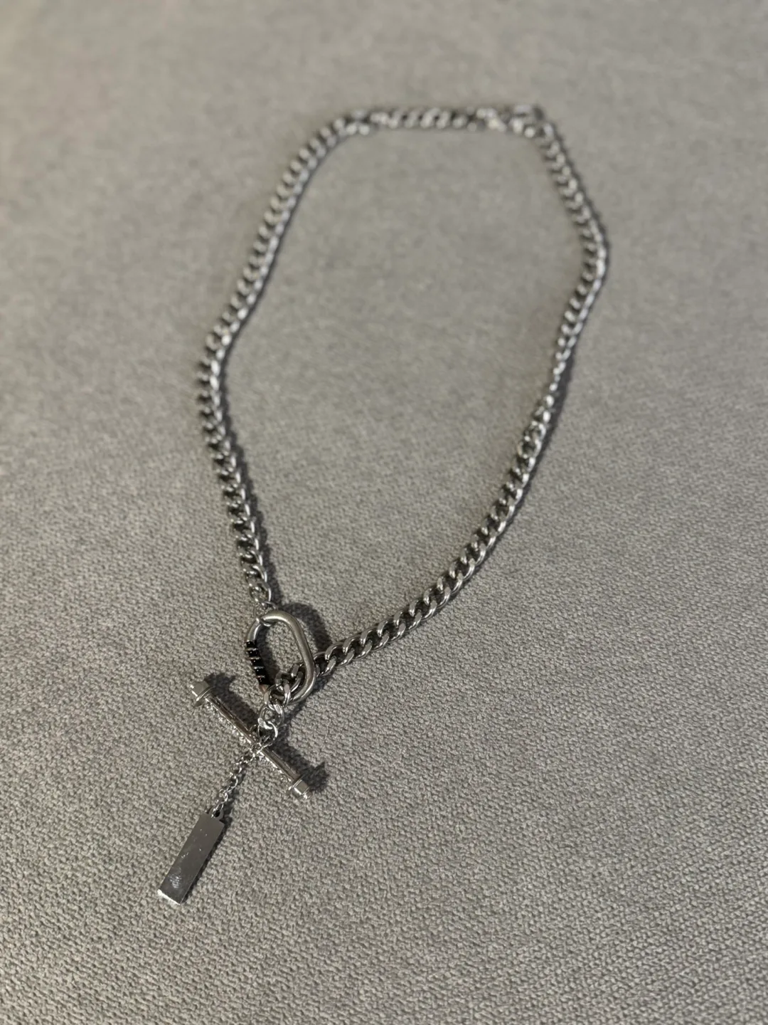 Unique Silver Cross Necklace thumbnail